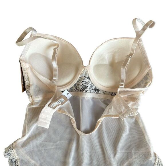 COSMOPOLITAN Lace Teddy in Pink Champagne Size Small NEW - Picture 13 of 16